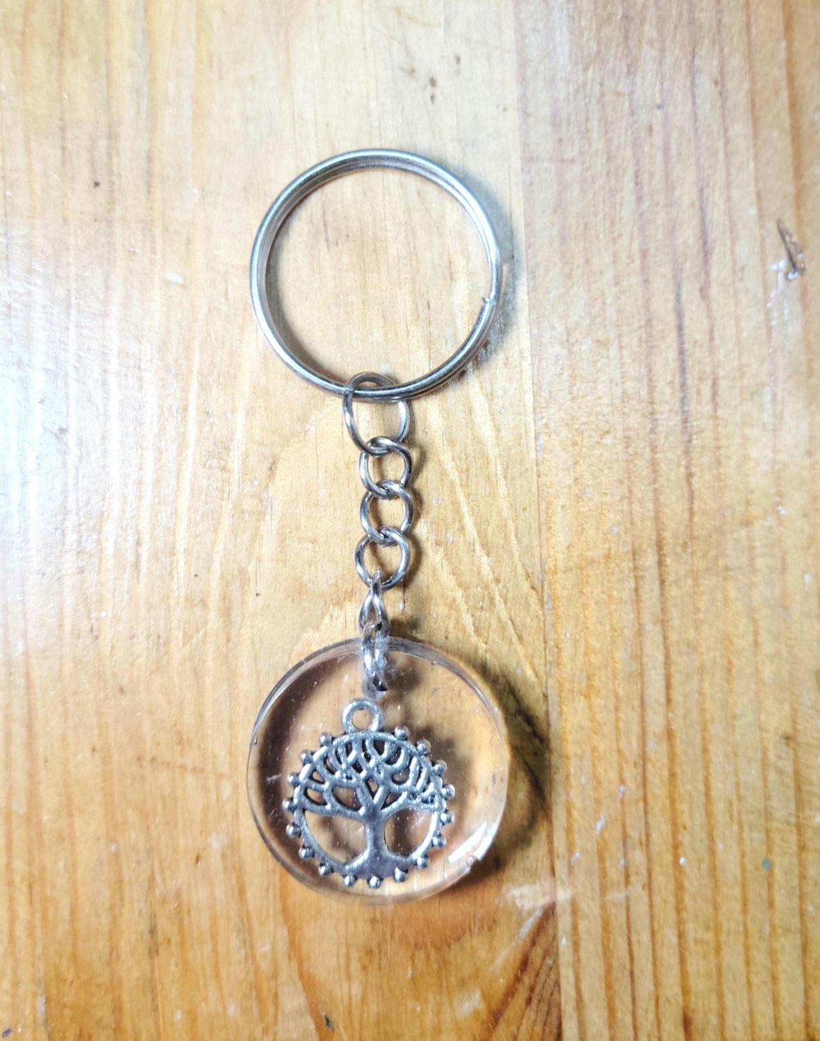 Tree of Life resin keychain