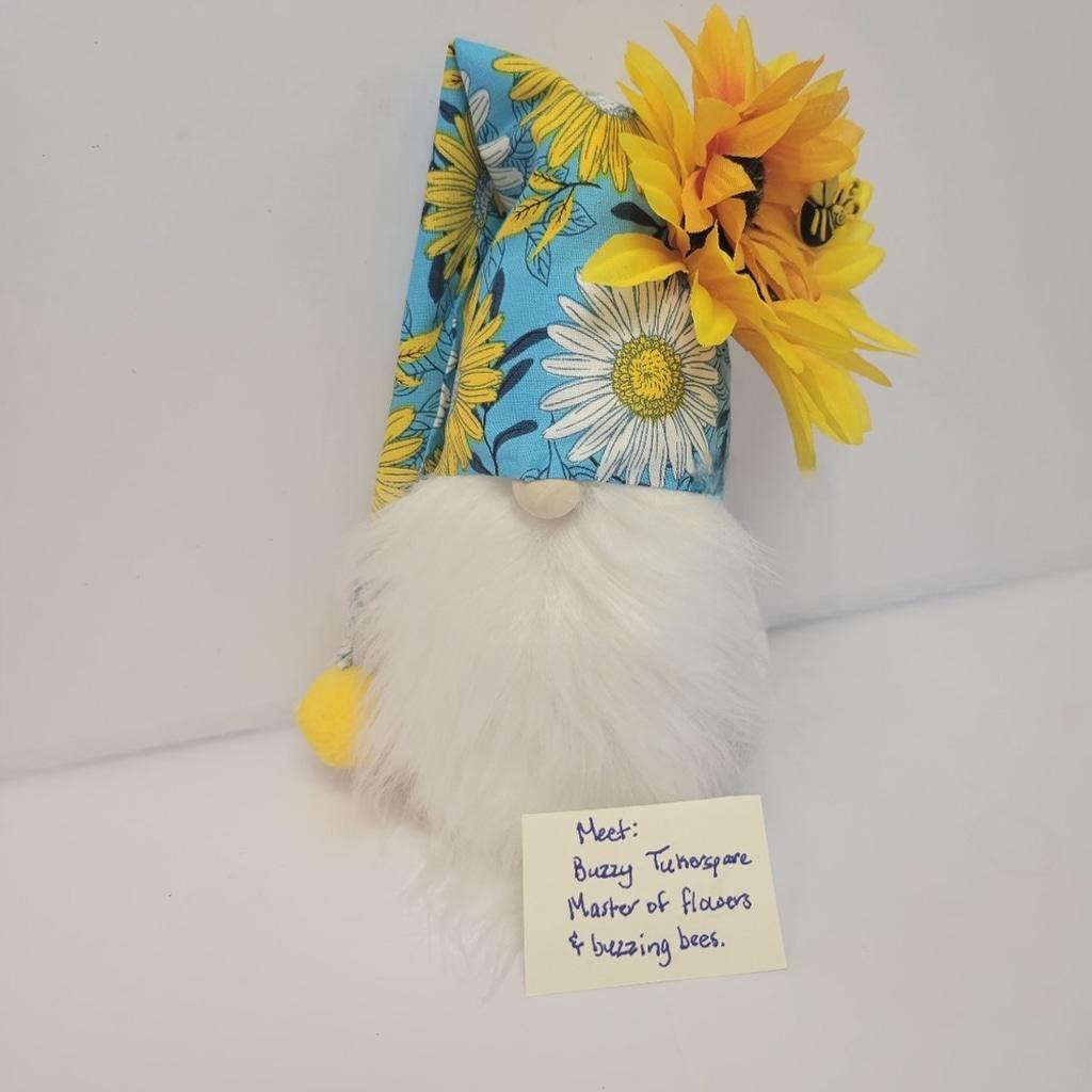 Sunflower Daisy Gnome Shelf Sitter Home Decor Centerpiece