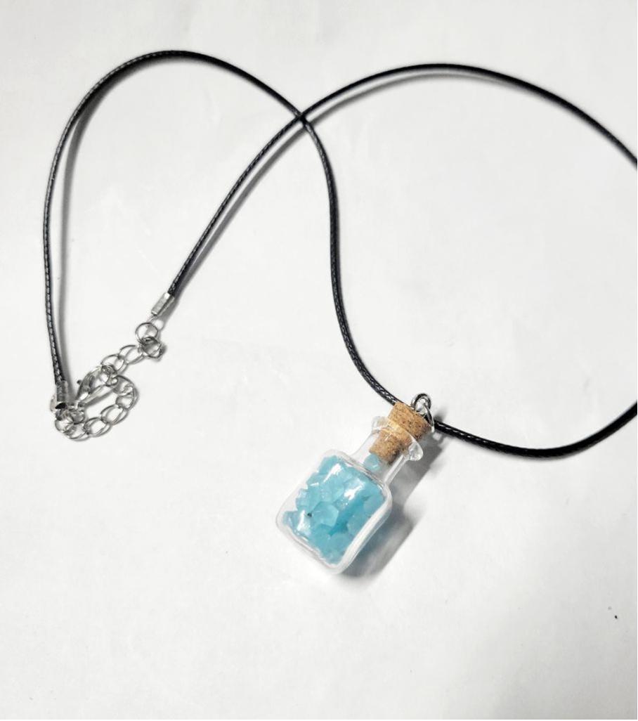 Hand crafted glow in the dark pendant necklace