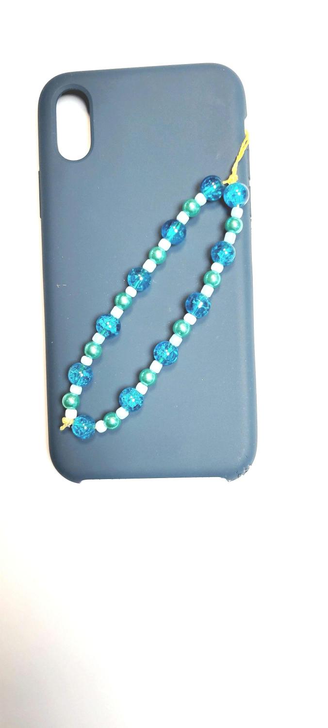 Cellphone charm strap wristlet accessory