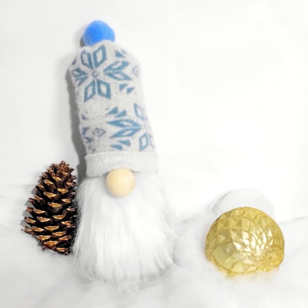 Christmas snowflake sock gnome hand crafted